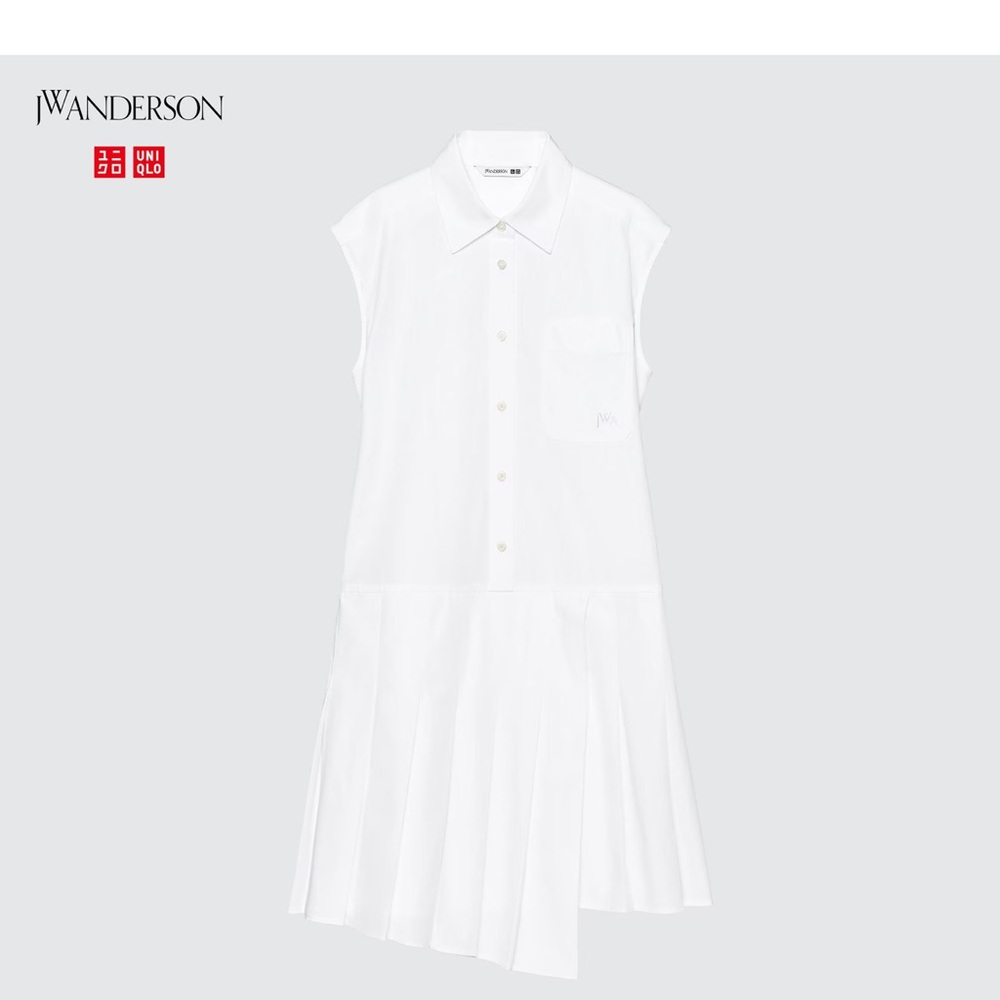 JW Anderson x UNI QLO sleeveless shirt dress size S